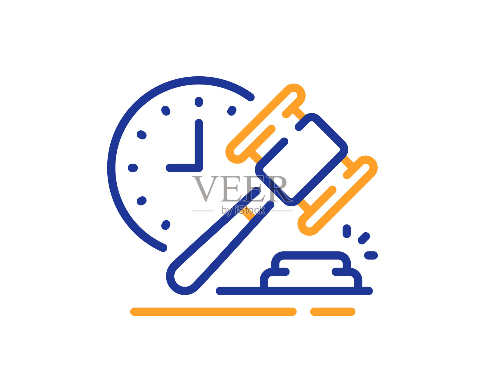 拍卖锤线图标出价出价标志插画图片素材