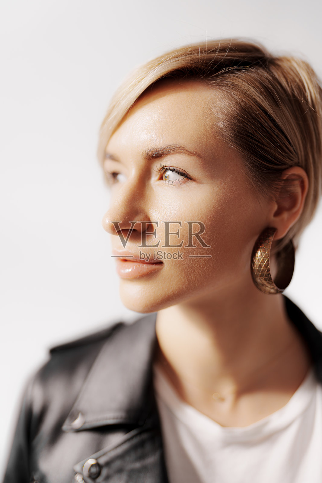 金发女子照片摄影图片