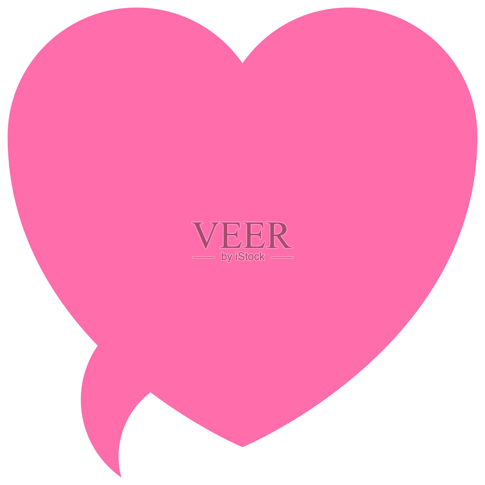 演讲气球图标，平面风格矢量插图插画图片素材