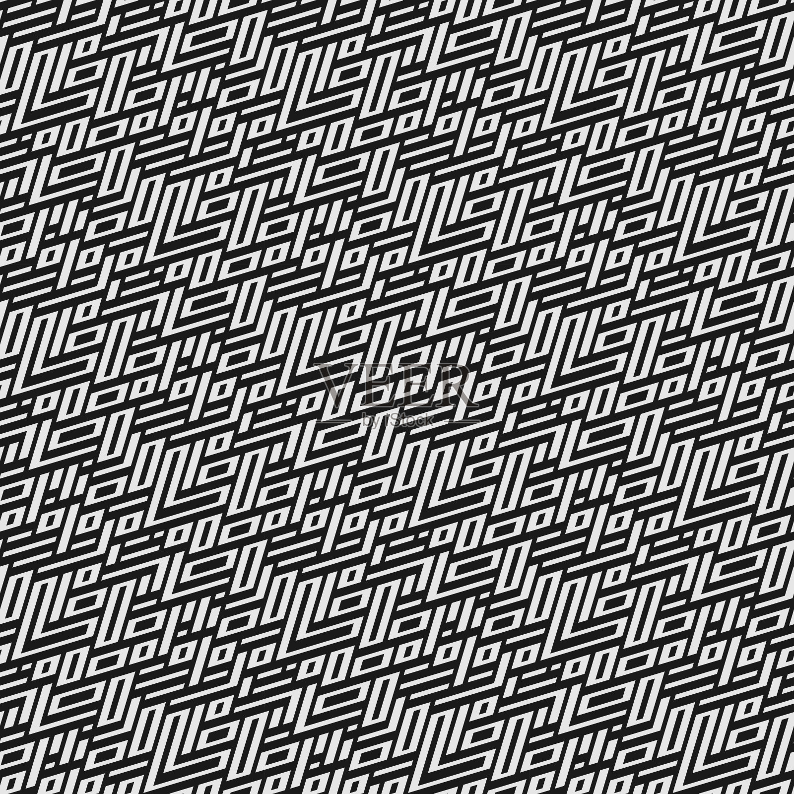 抽象几何无缝图案。插画图片素材