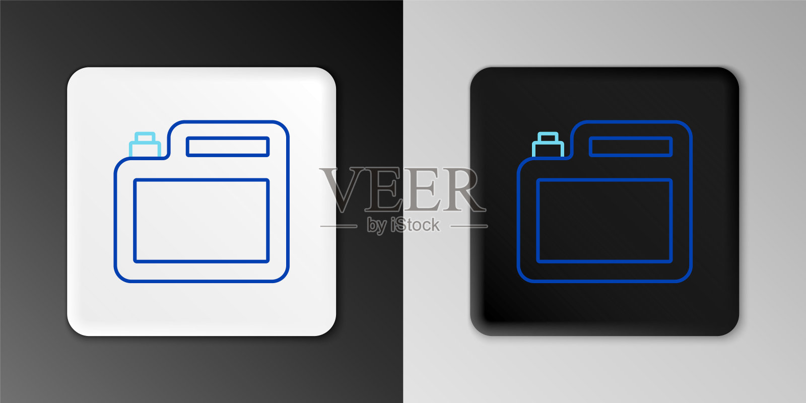 线罐电机机油图标隔离在灰色背景。油价每加仑。换油服务和维修。机油标志。色彩缤纷的轮廓概念。向量图标素材