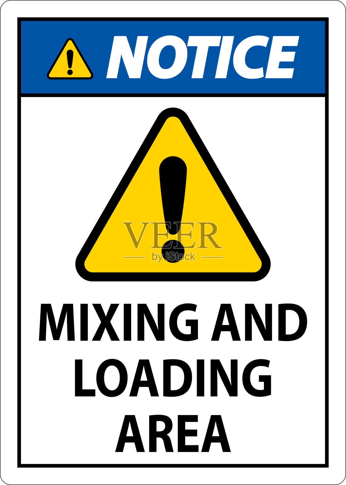 白色背景上有着火会产生有毒气体的告示插画图片素材