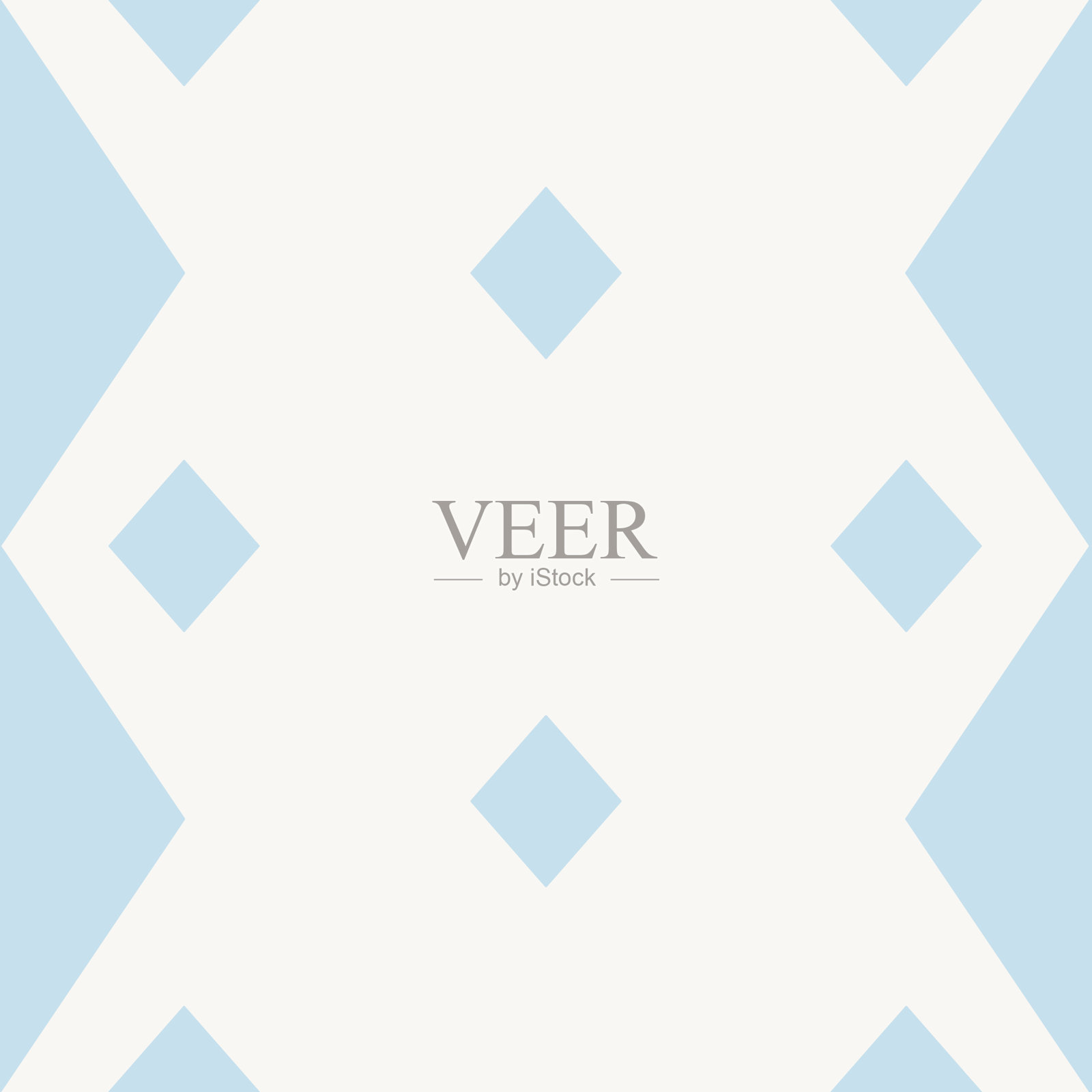 简单的无缝图案与小钻石形状，星星，菱形。蓝色几何。插画图片素材