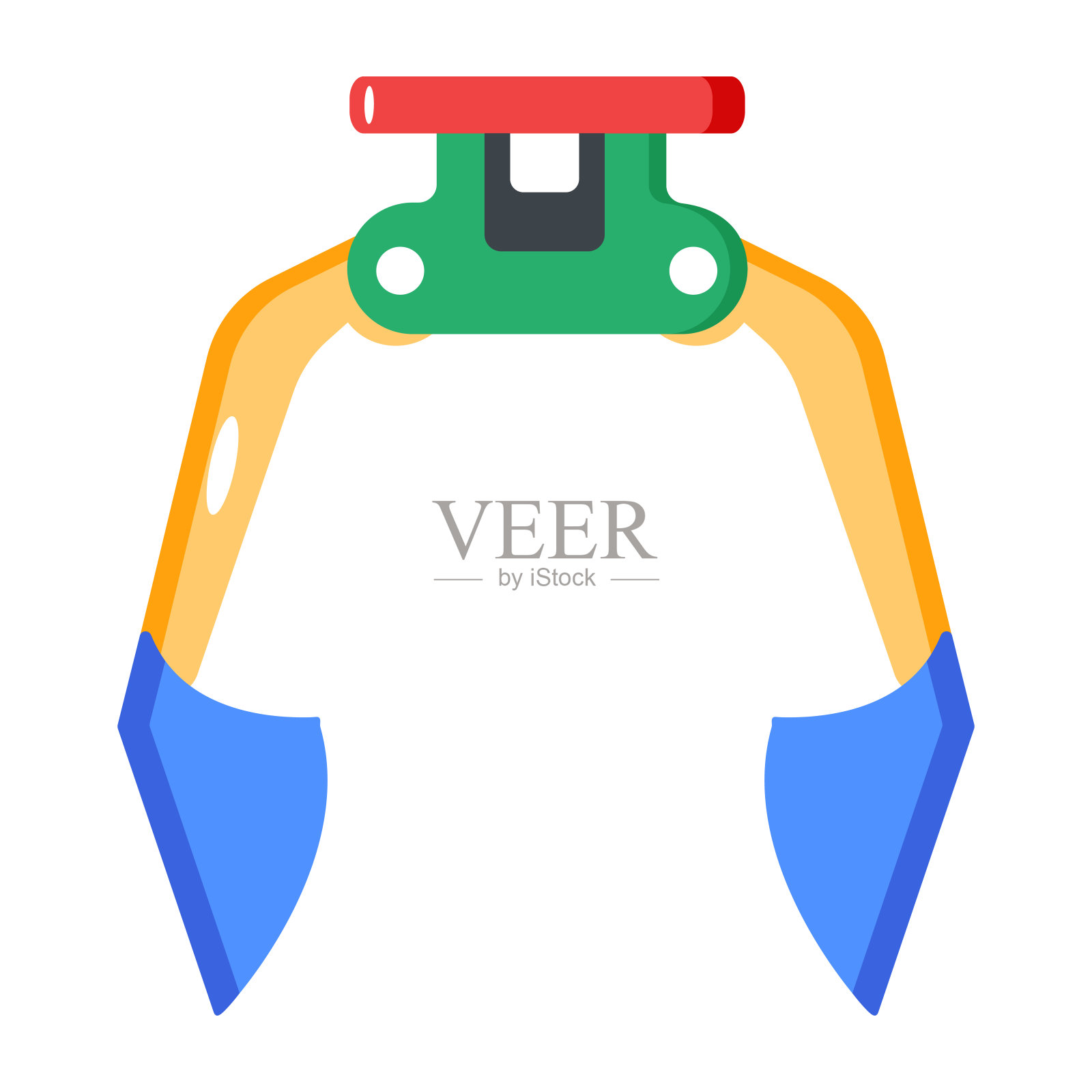 自动爪插画图片素材