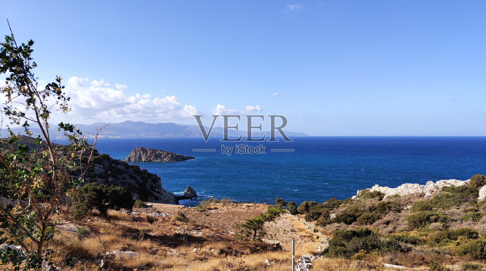 克里特岛的观点照片摄影图片