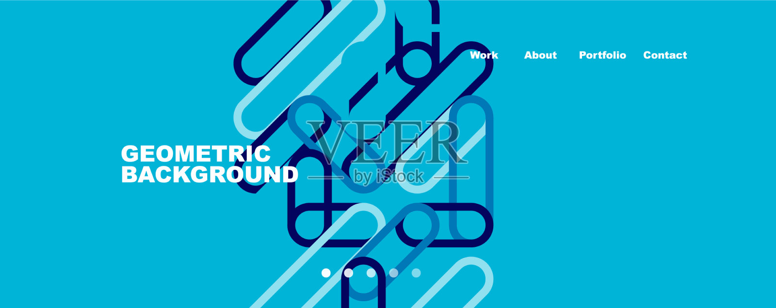 新潮的颜色重叠线条抽象的背景插画图片素材