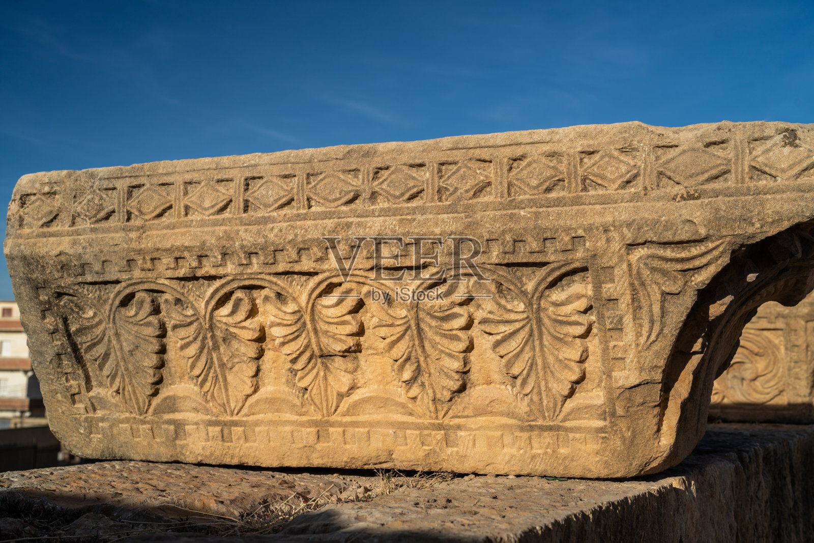 特贝萨大教堂建筑群的遗迹照片摄影图片