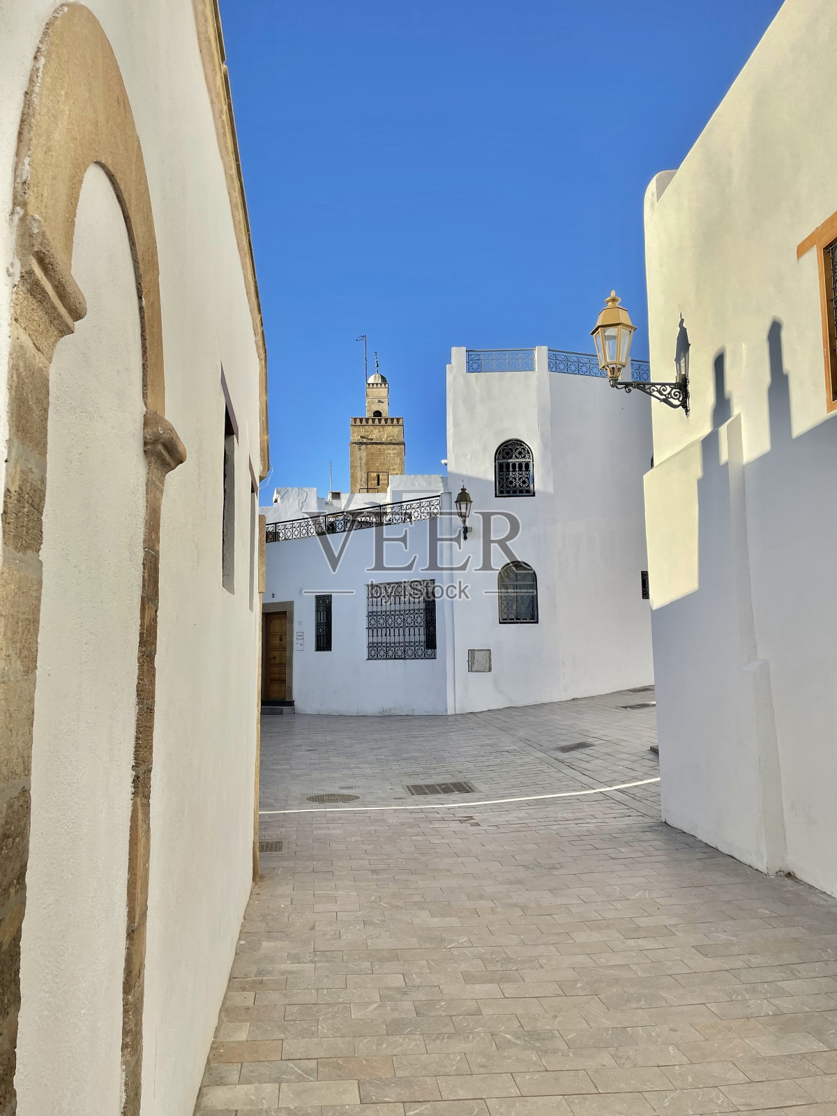 摩洛哥拉巴特——白墙照片摄影图片