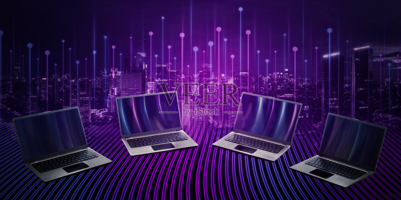 现代笔记本电脑照片摄影图片