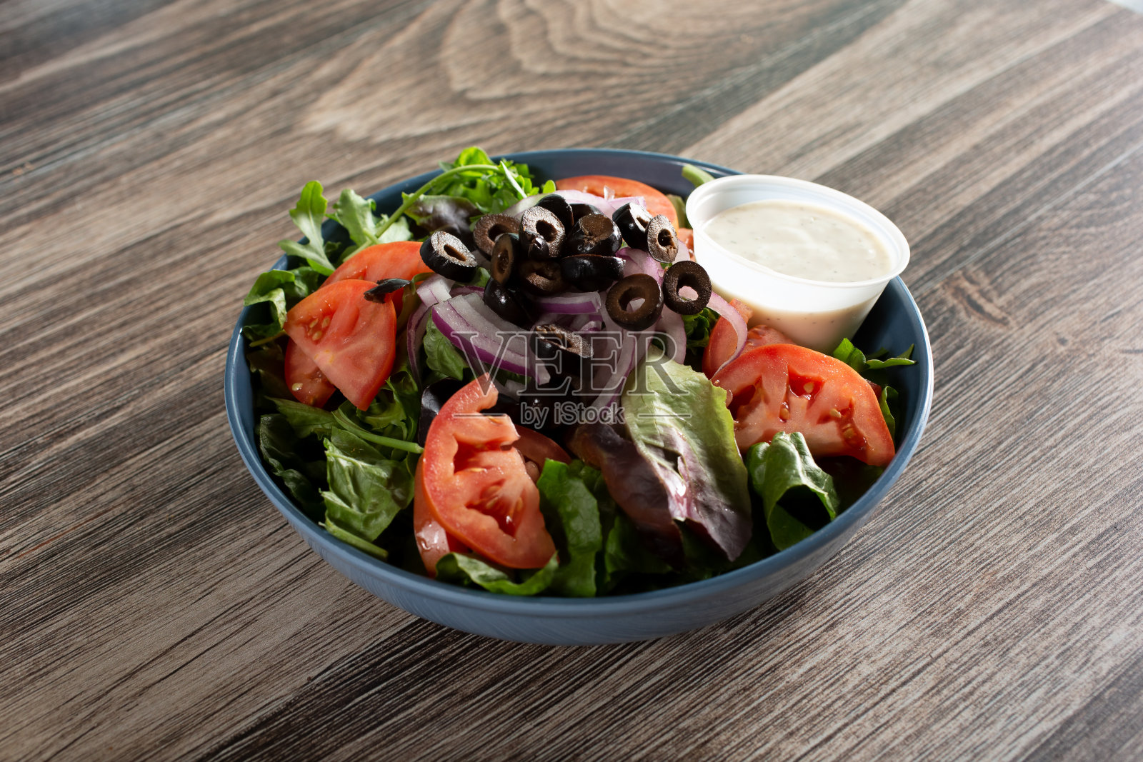 花园沙拉碗照片摄影图片