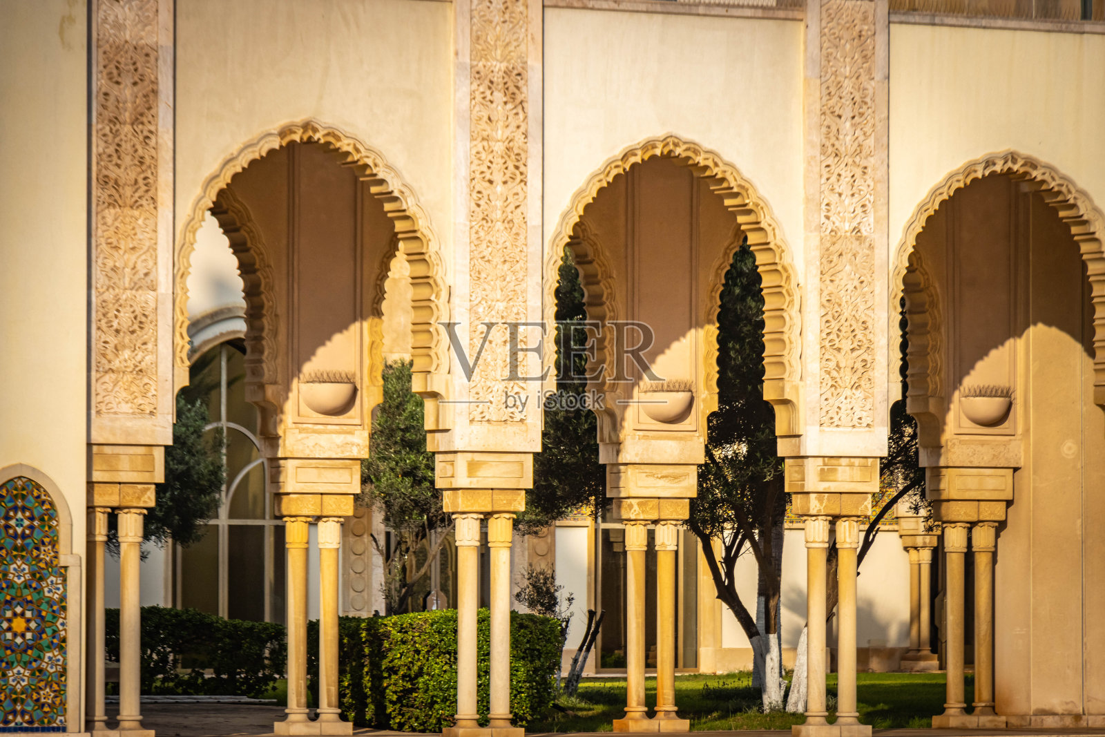 卡萨布兰卡哈桑二世清真寺外照片摄影图片