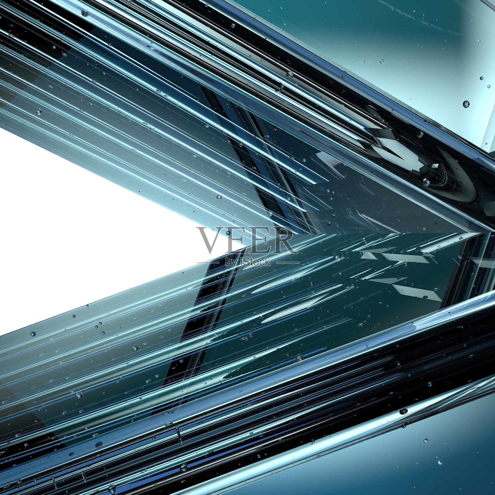 隔离水透明水晶几何抽象冷冰优雅和现代3d渲染设计材料照片摄影图片