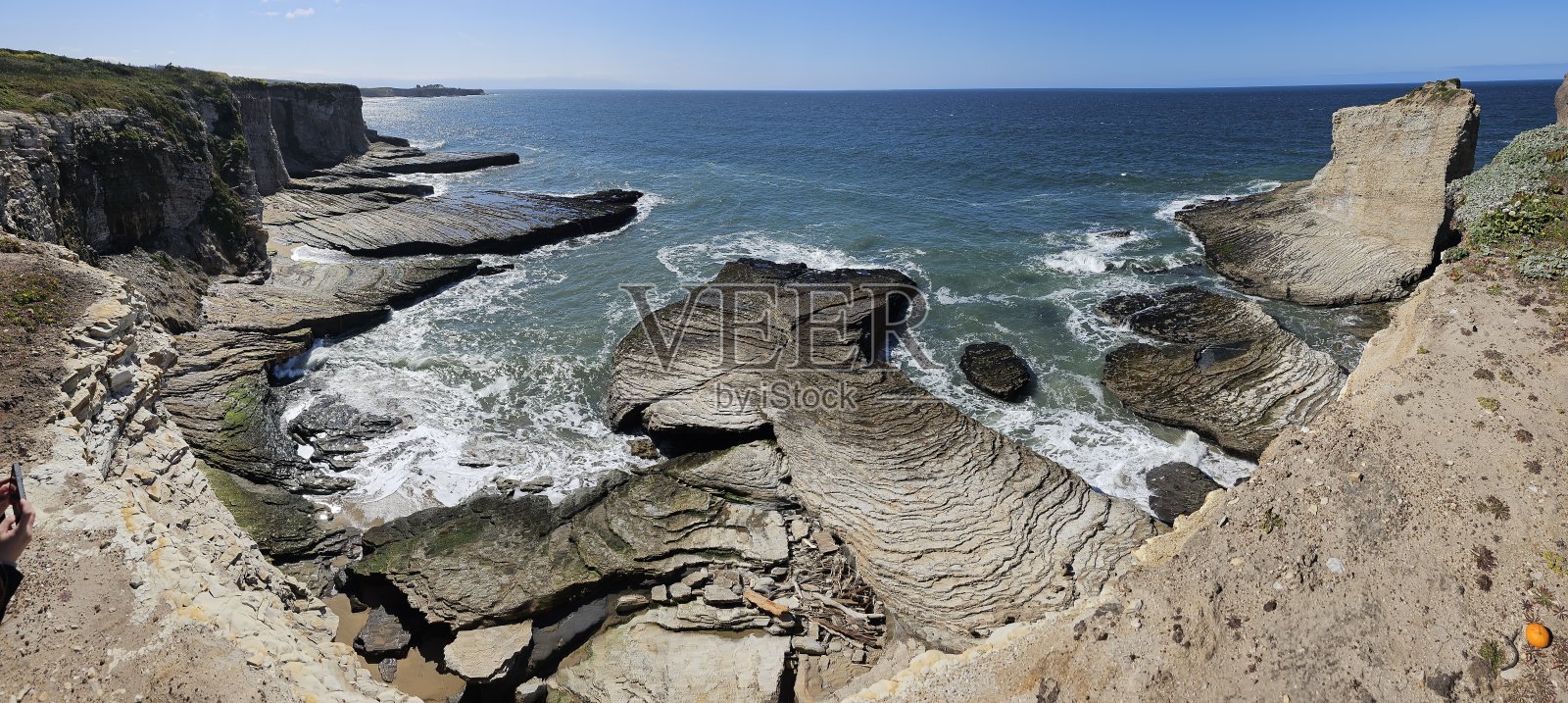 俯瞰海湾照片摄影图片