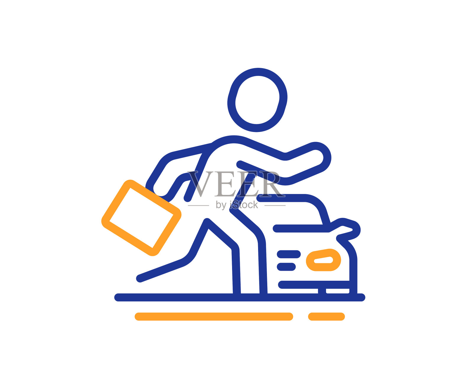 租车线路图标出租车服务标志插画图片素材