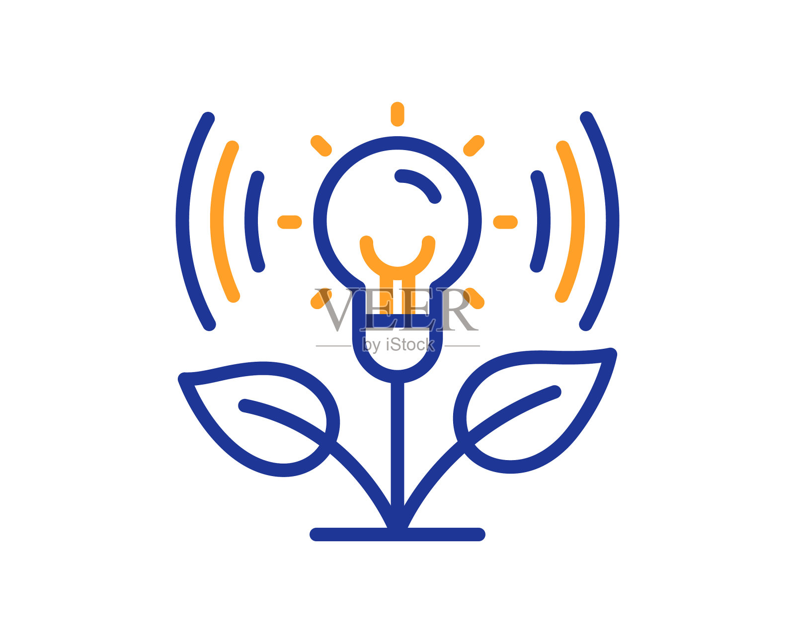 孵化器线图标孵化企业标志图标素材