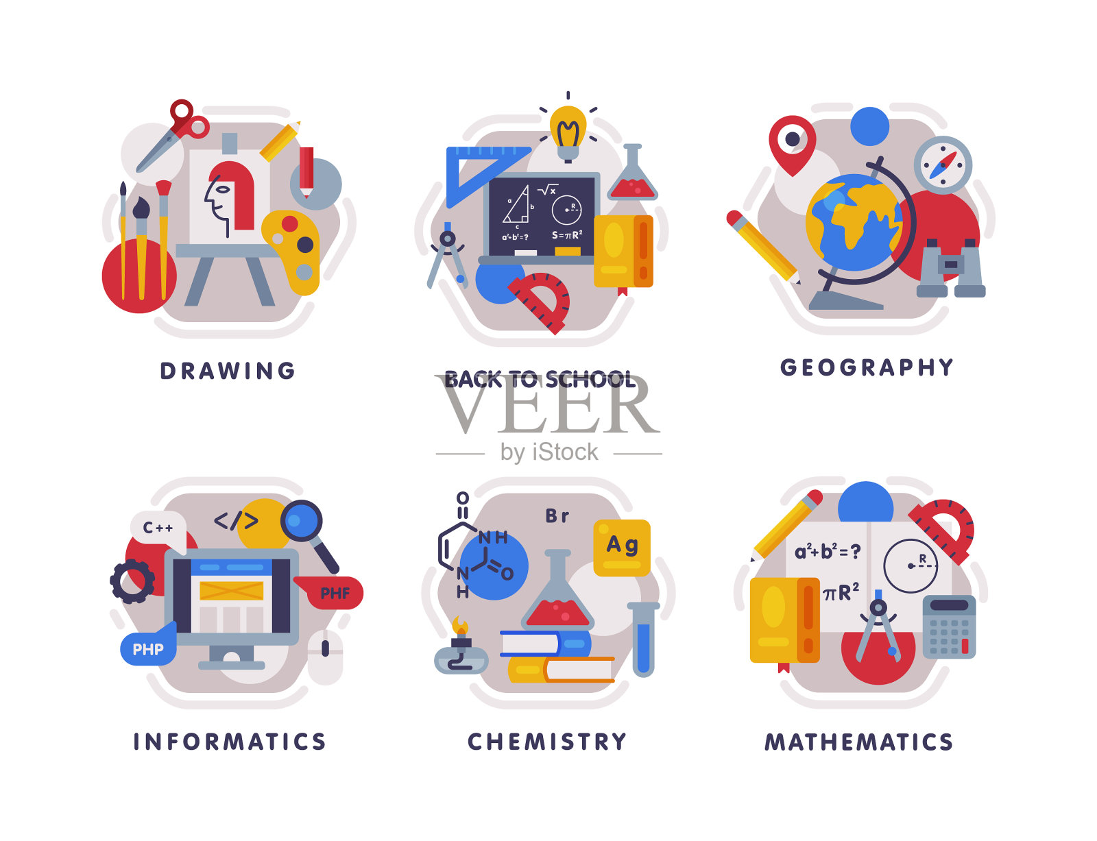 学校教育作文配文字说明和插画图片素材