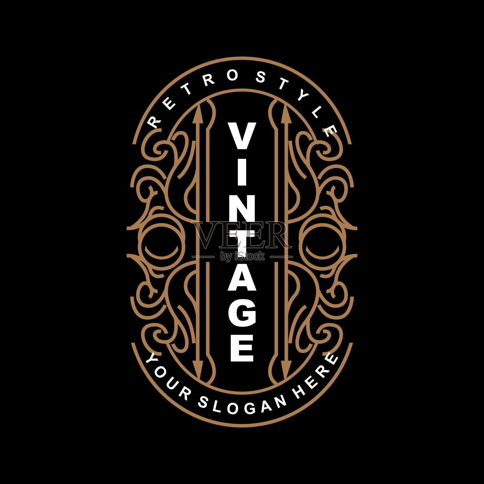 复古复古设计，豪华极简主义矢量装饰标志，曼陀罗和蜡染风格，产品品牌插图，邀请，横幅，时尚插画图片素材