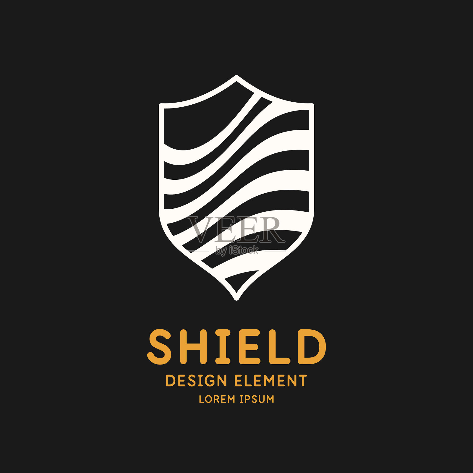 盾牌是保护和可靠的象征插画图片素材