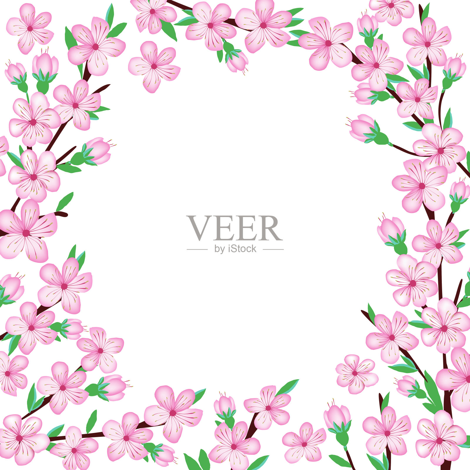 樱花樱花图案插画图片素材