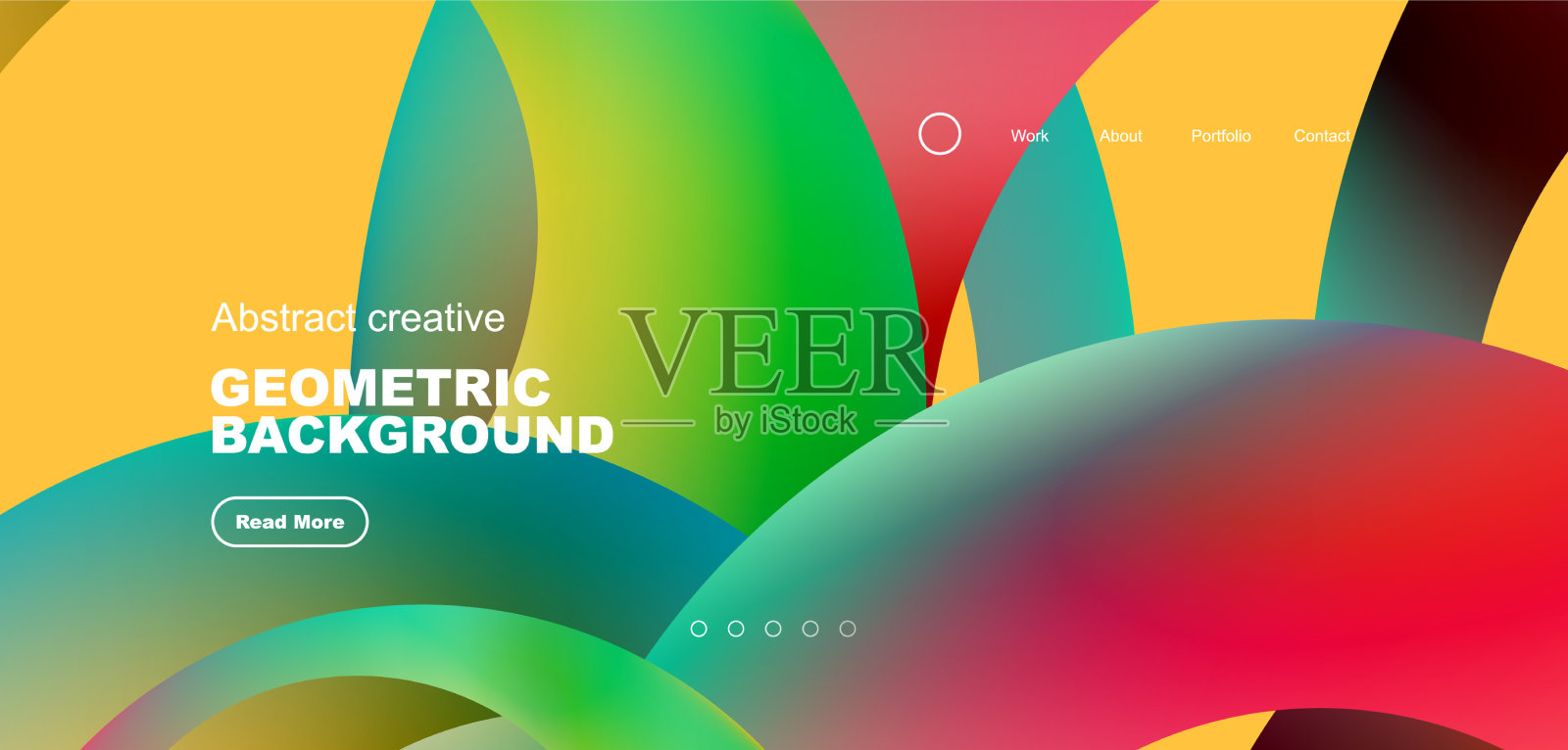 圈子最小的抽象背景技术或插画图片素材