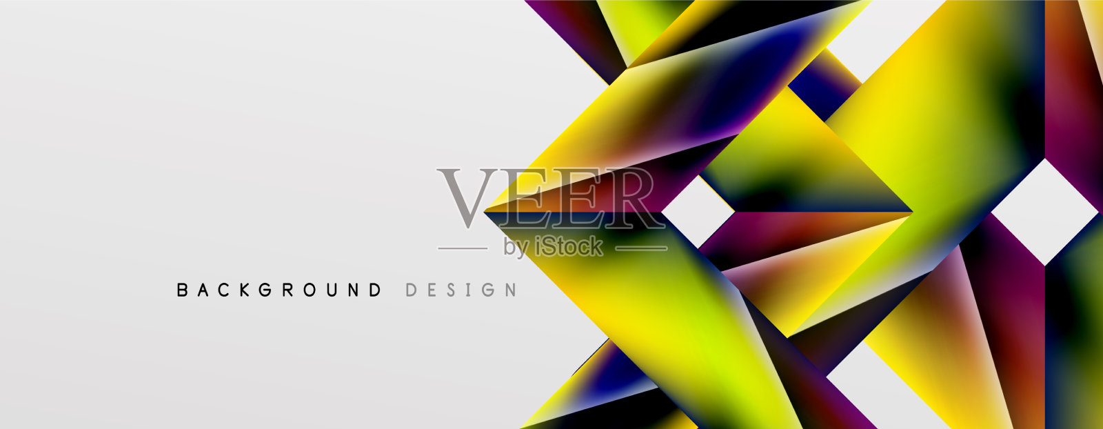 三角形流体颜色渐变抽象背景插画图片素材