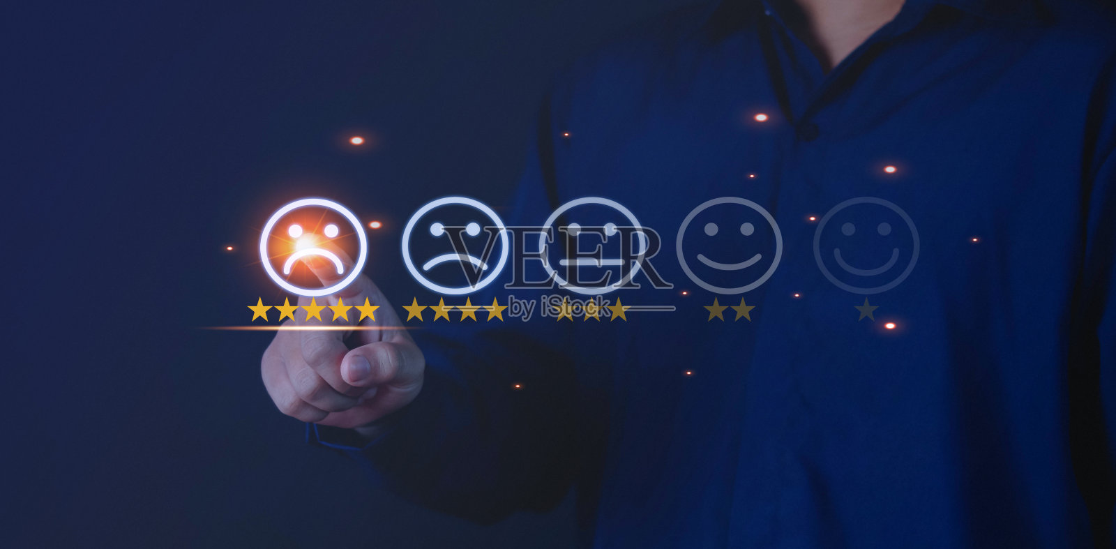 评价与幸福图标客户满意度调查的概念照片摄影图片