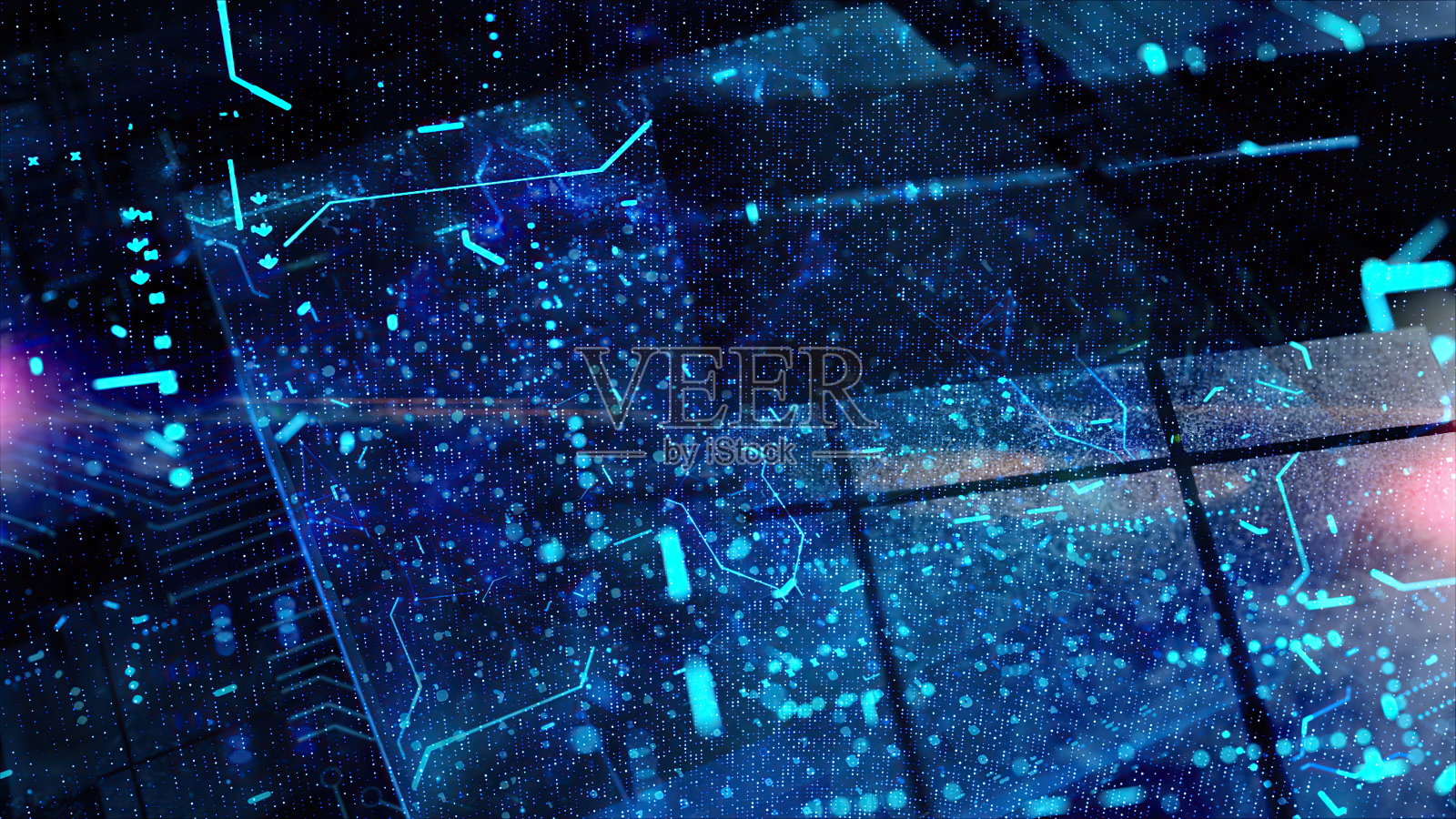 面板电路板与数字处理器的概念背景照片摄影图片