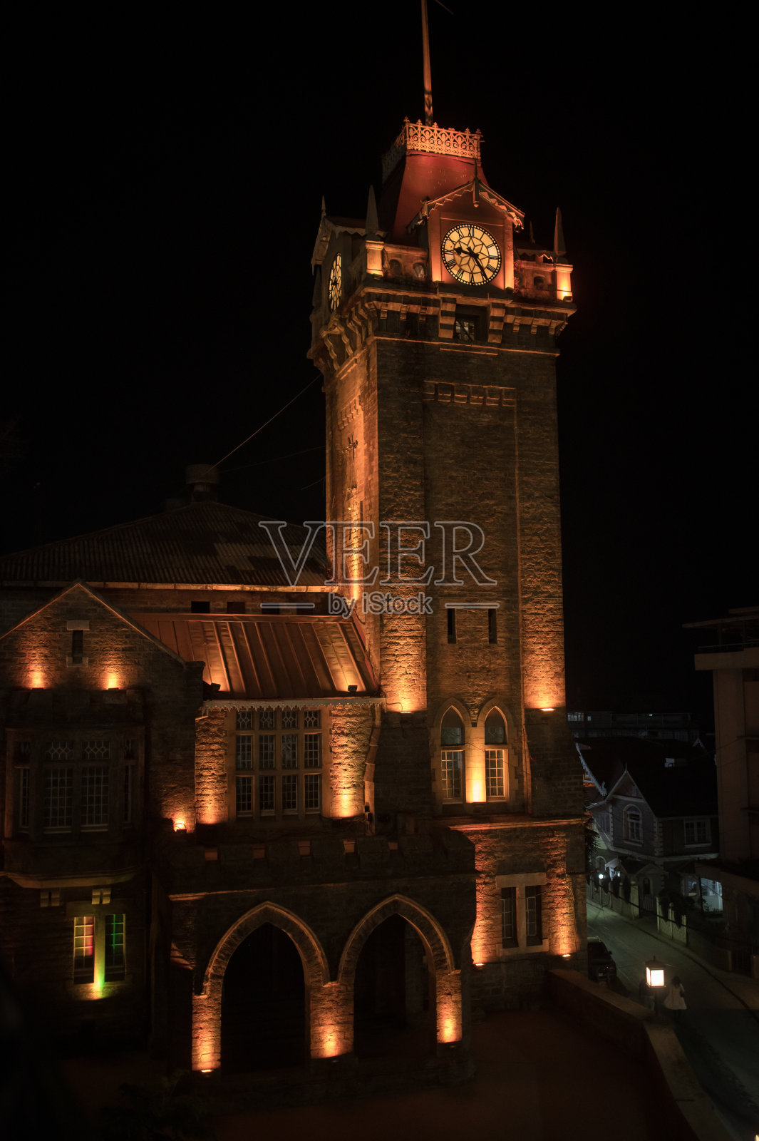 大吉岭钟楼的库存照片照片摄影图片
