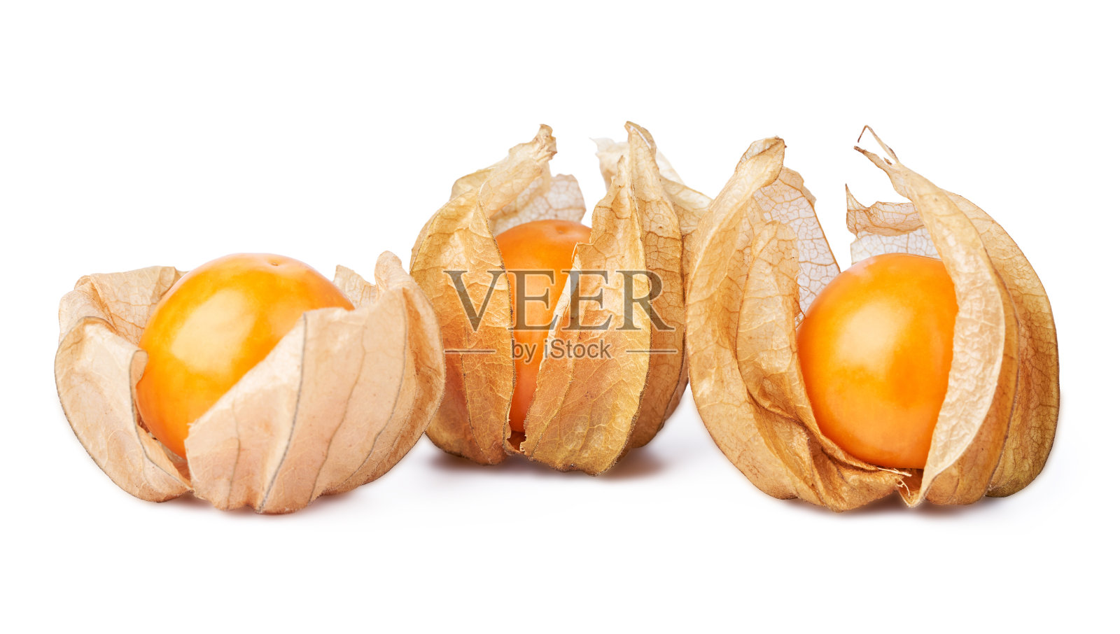 醋栗或physalis浆果分离在白色背景与剪辑路径照片摄影图片