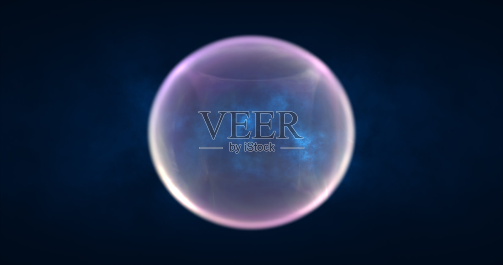 抽象的蓝色能量球圆发光神奇的数字未来空间背景照片摄影图片