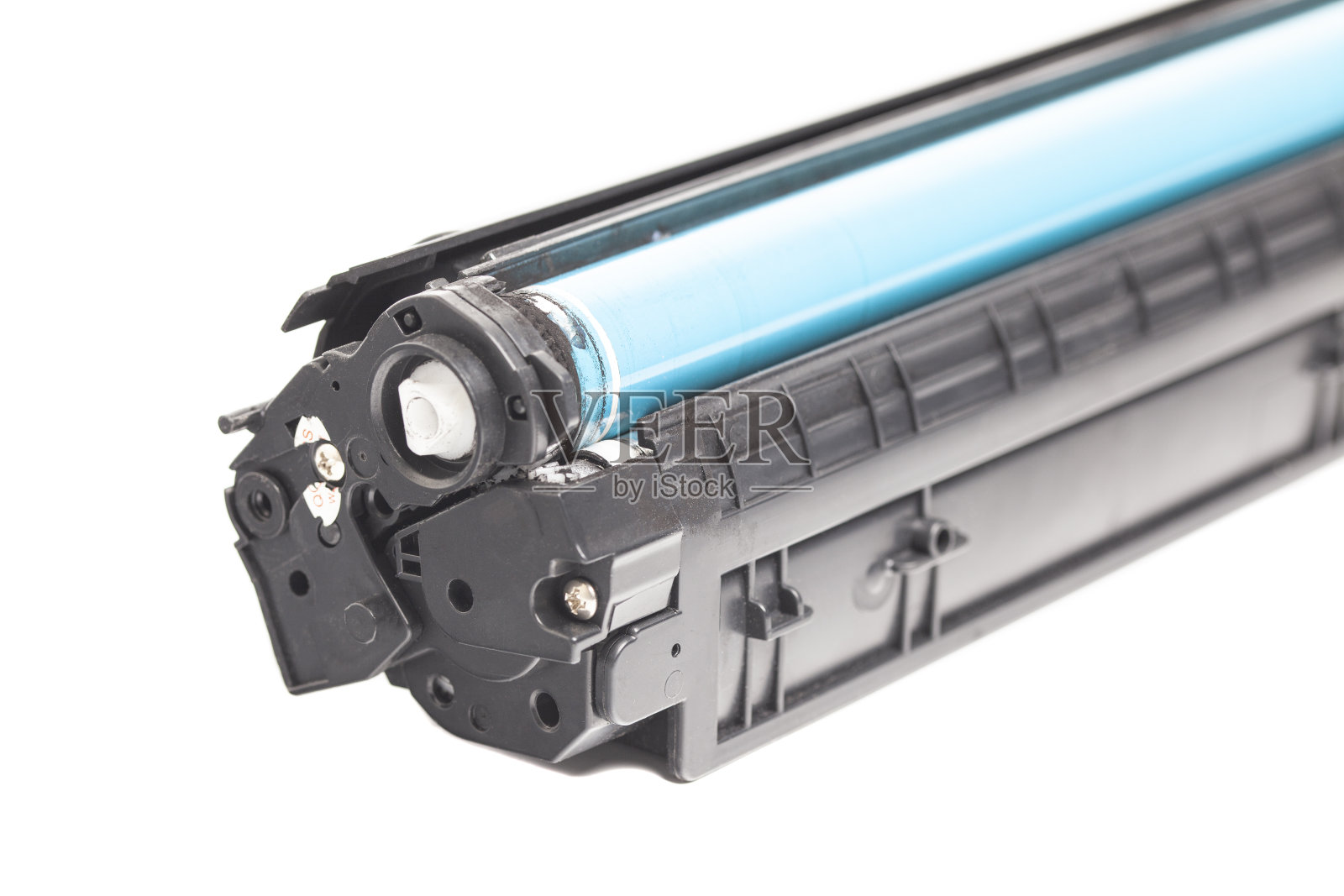 白底隔离激光打印机用墨盒照片摄影图片