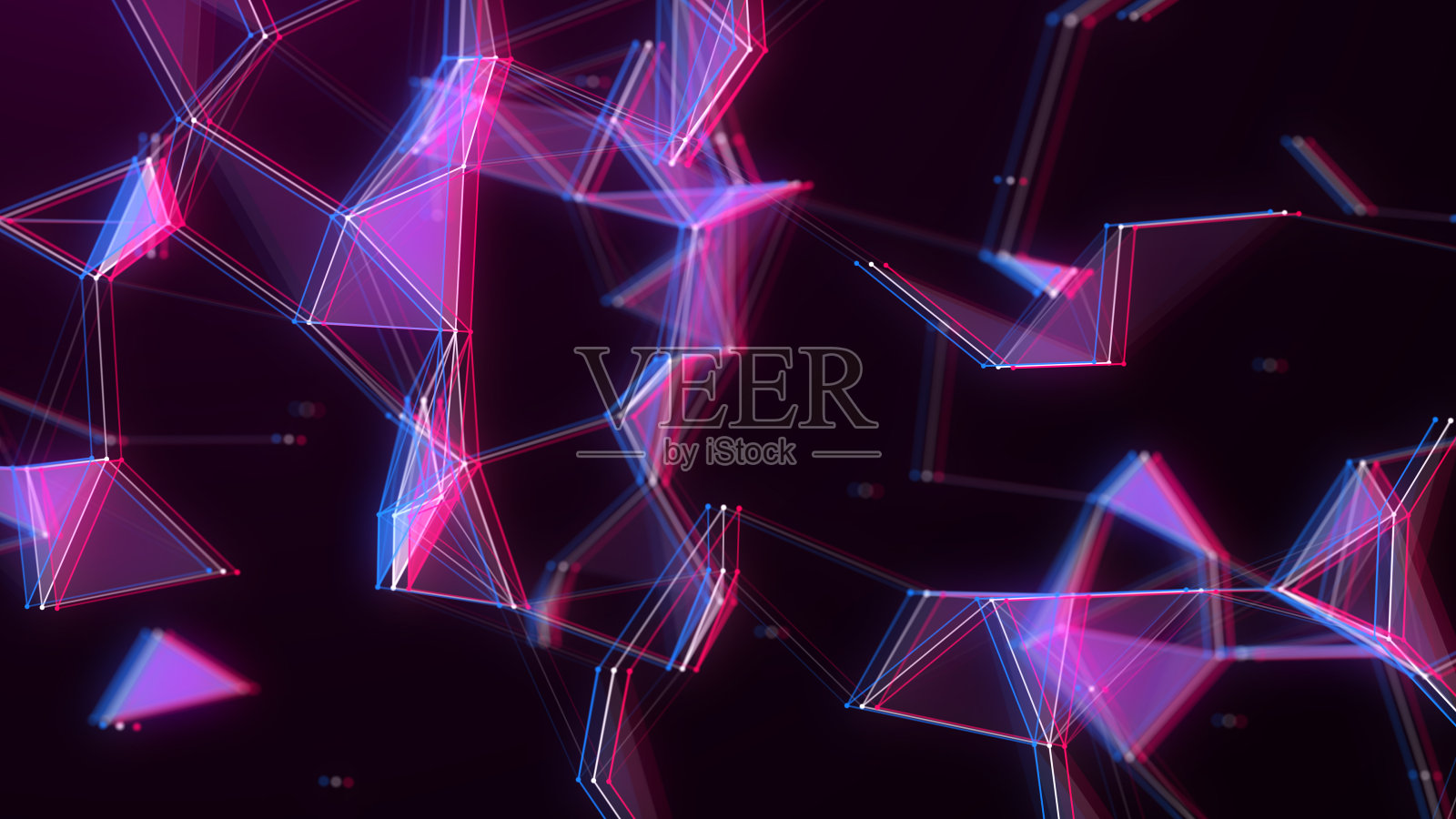 未来商业背景。网络连接故障结构网络空间与移动粒子。摘要网络安全背景。3 d渲染。照片摄影图片