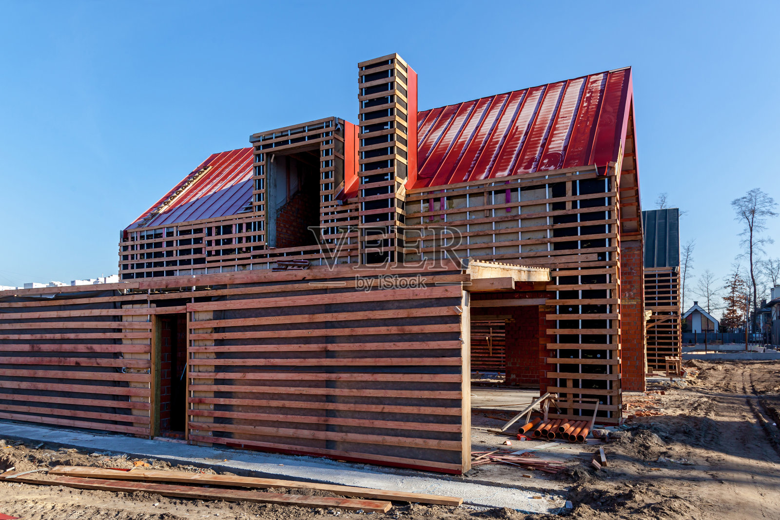 为房子做壁板准备照片摄影图片