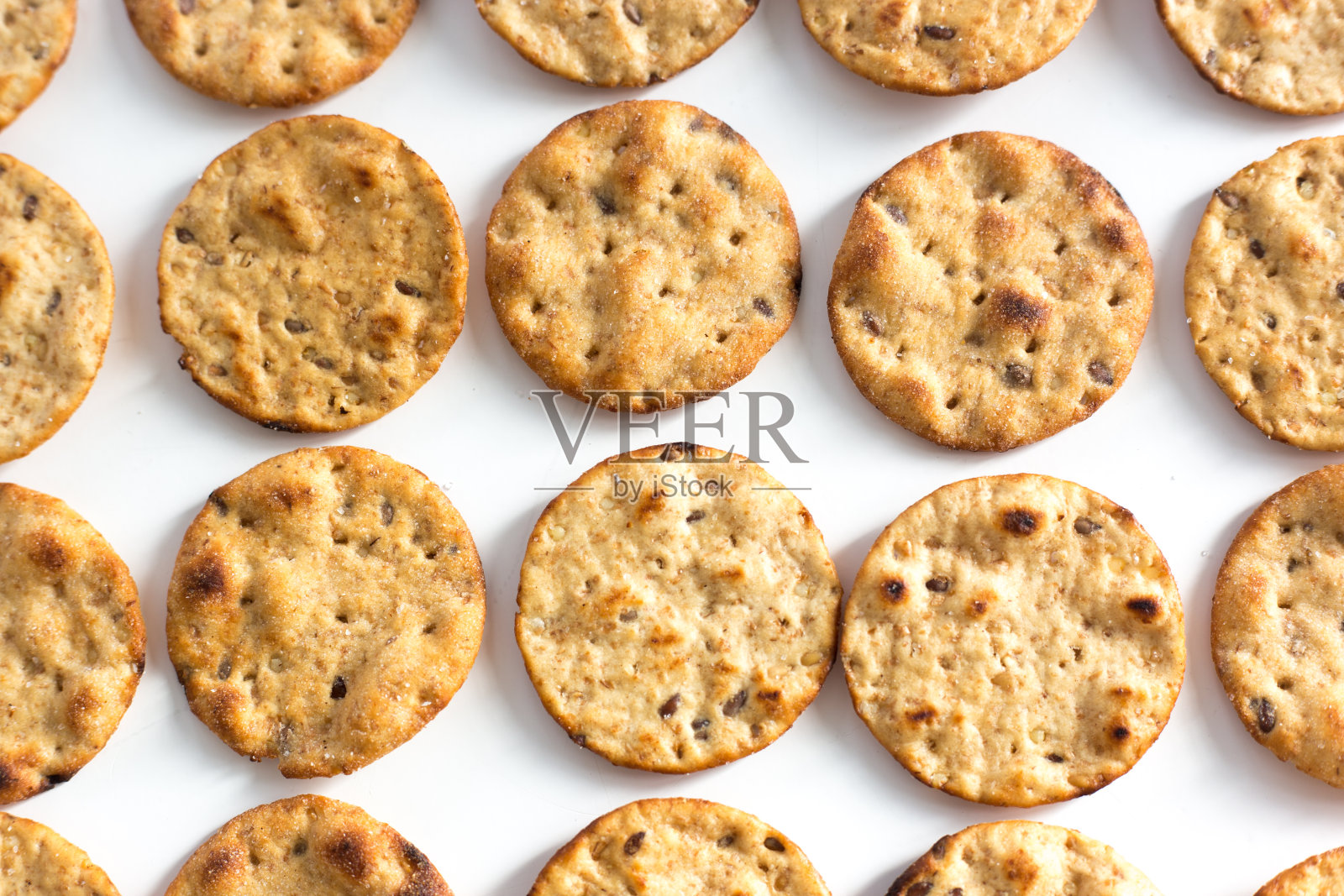 圆饼干重复全帧照片摄影图片