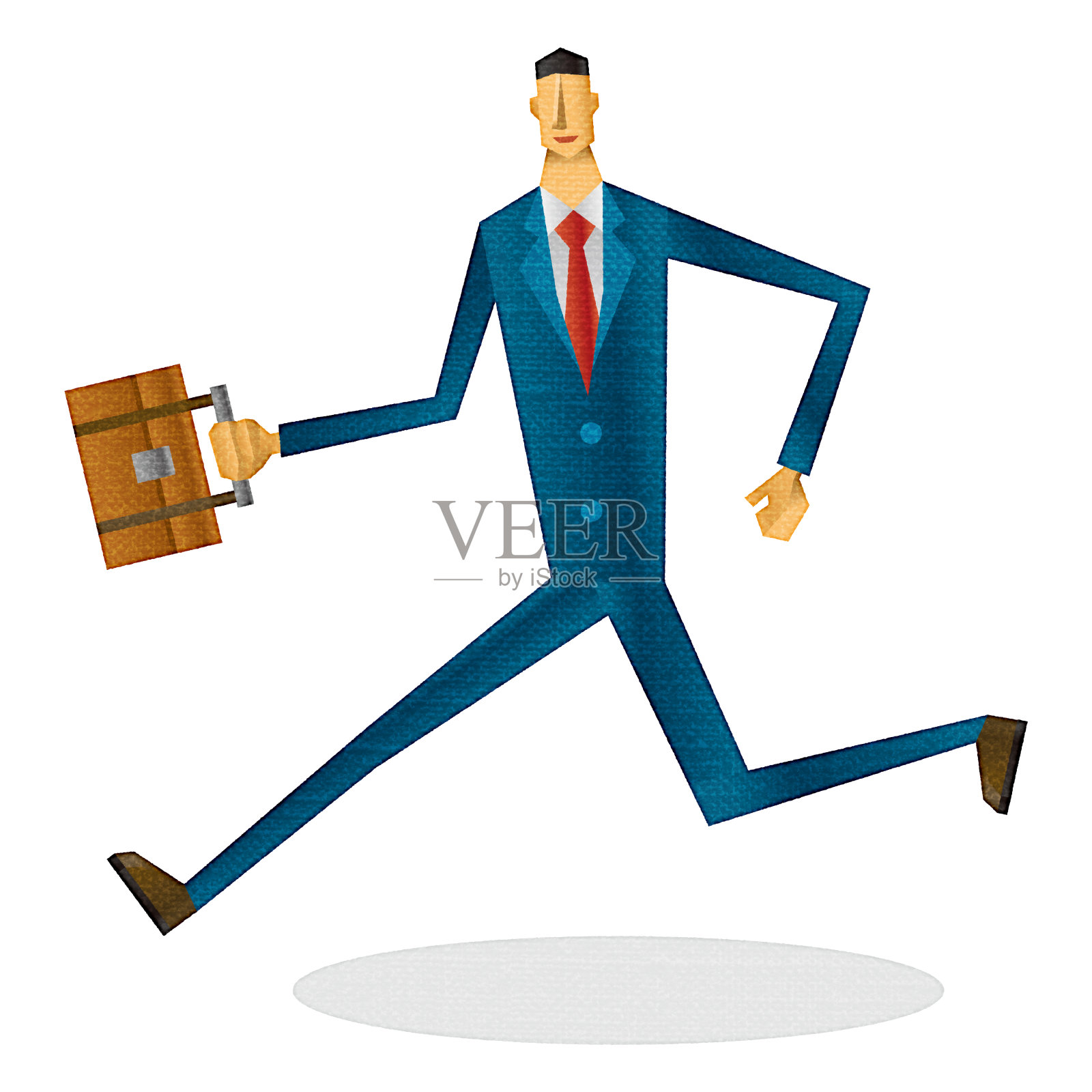 经营商业的人插画图片素材