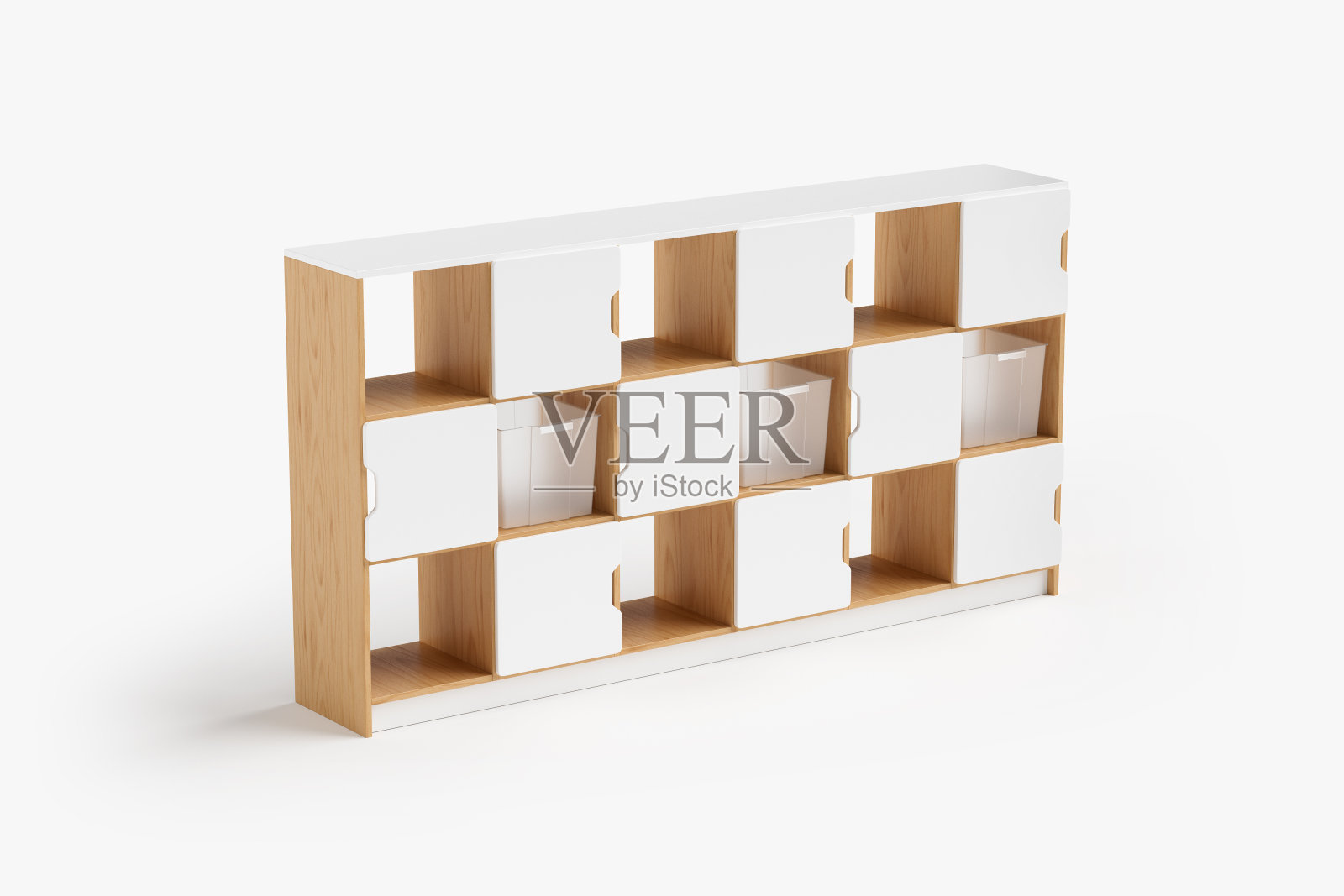 现代木制餐具柜照片摄影图片