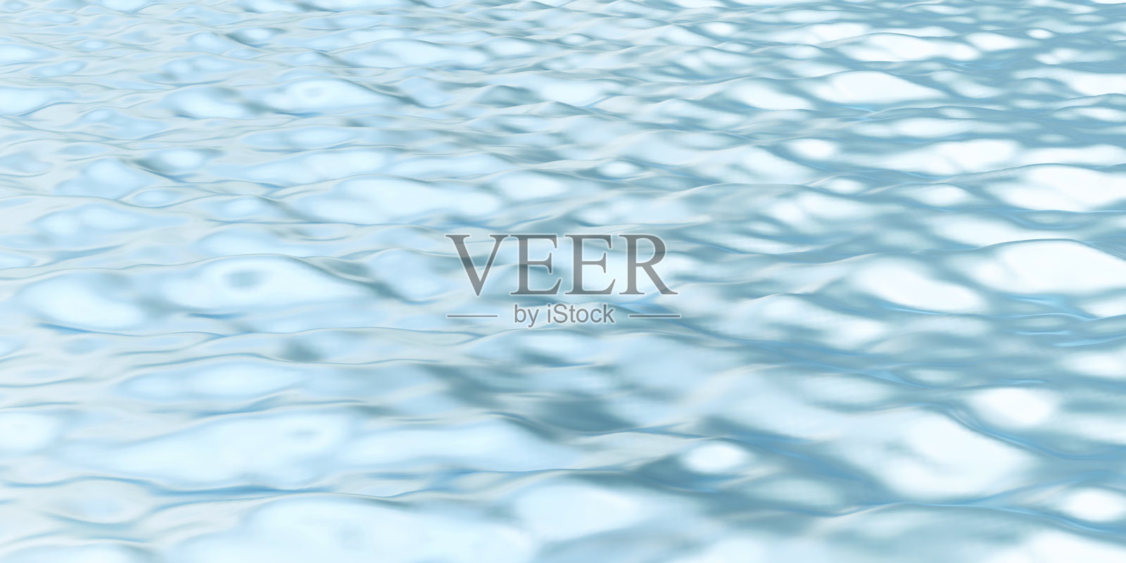 水面以上水面涟漪反射阳光的3D插图照片摄影图片