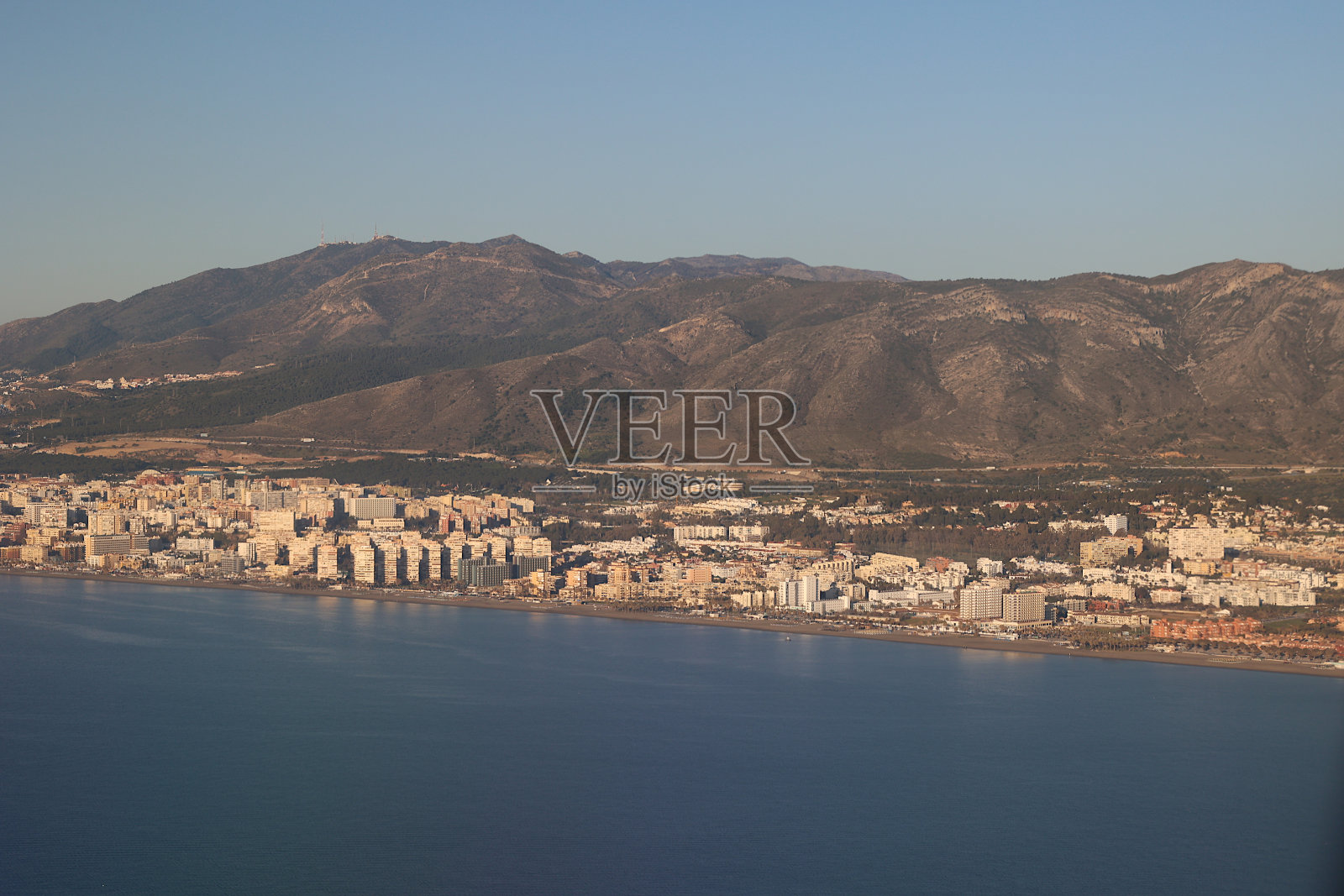 马拉加从空中-西班牙照片摄影图片