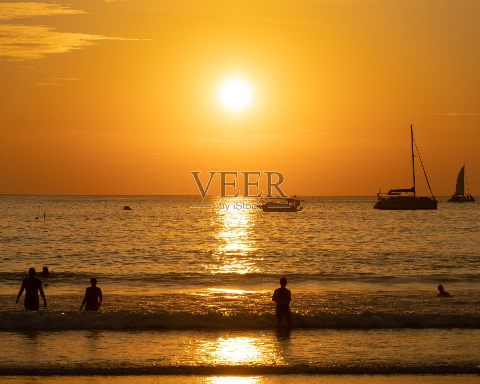 普吉岛拉威奈汉海滩航拍/视频照片摄影图片