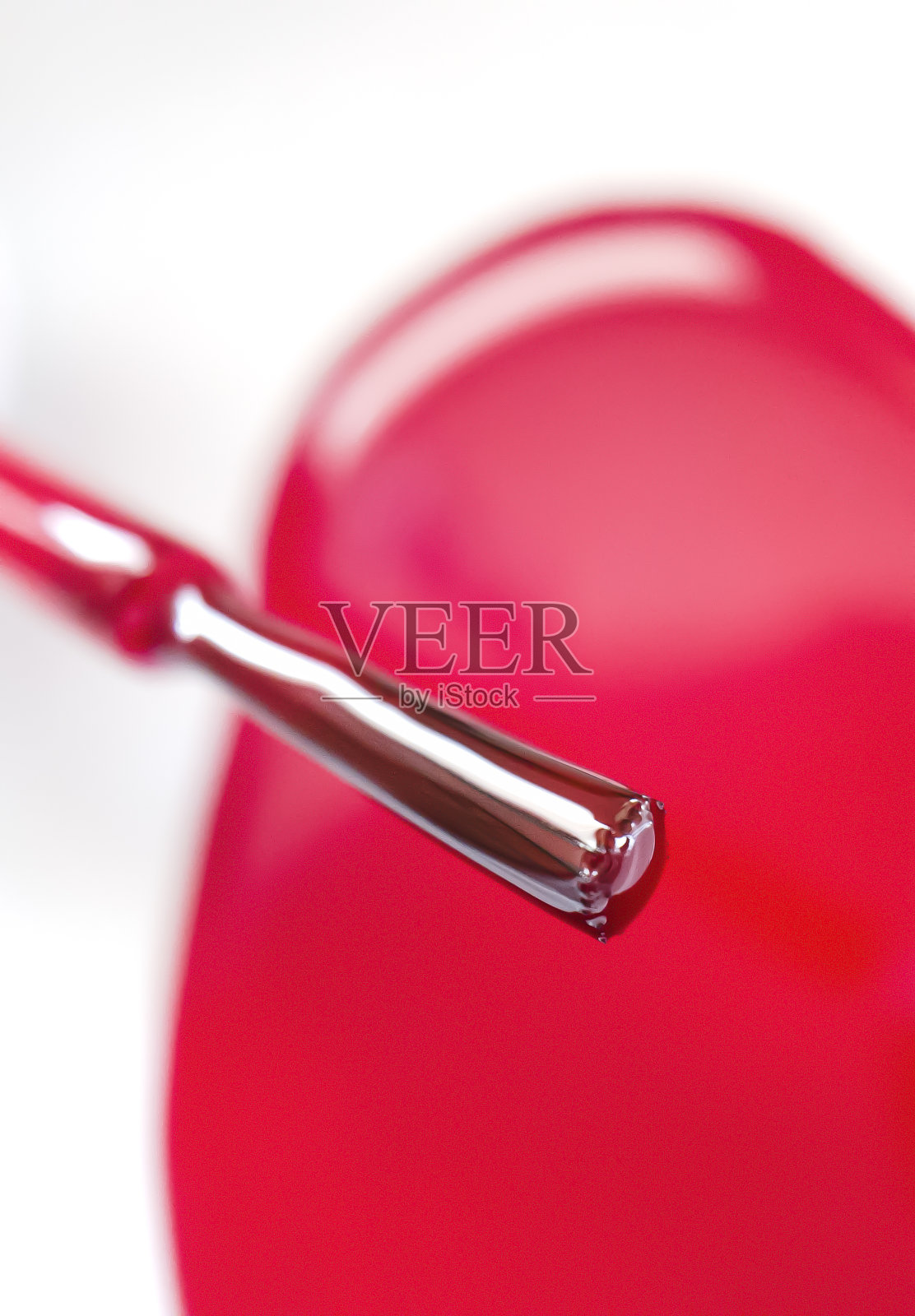 红色指甲油照片摄影图片