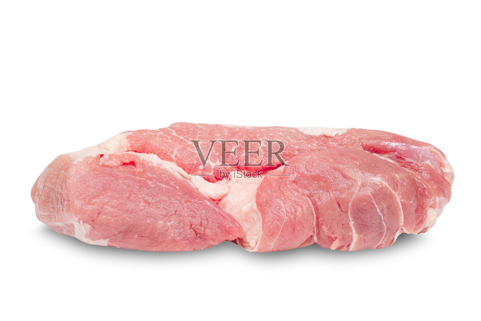 生猪肩肉。照片摄影图片