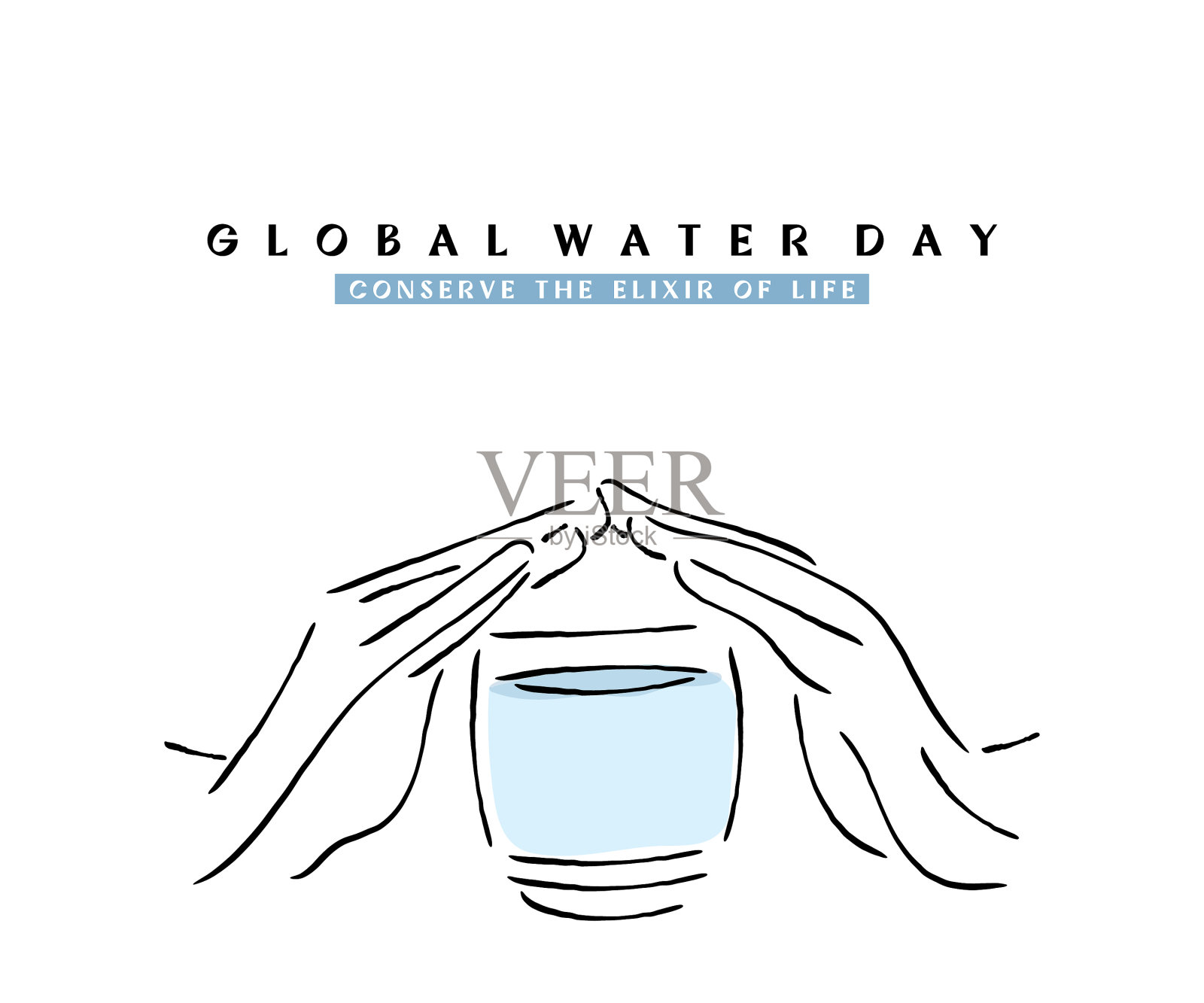 缺水设计模板素材