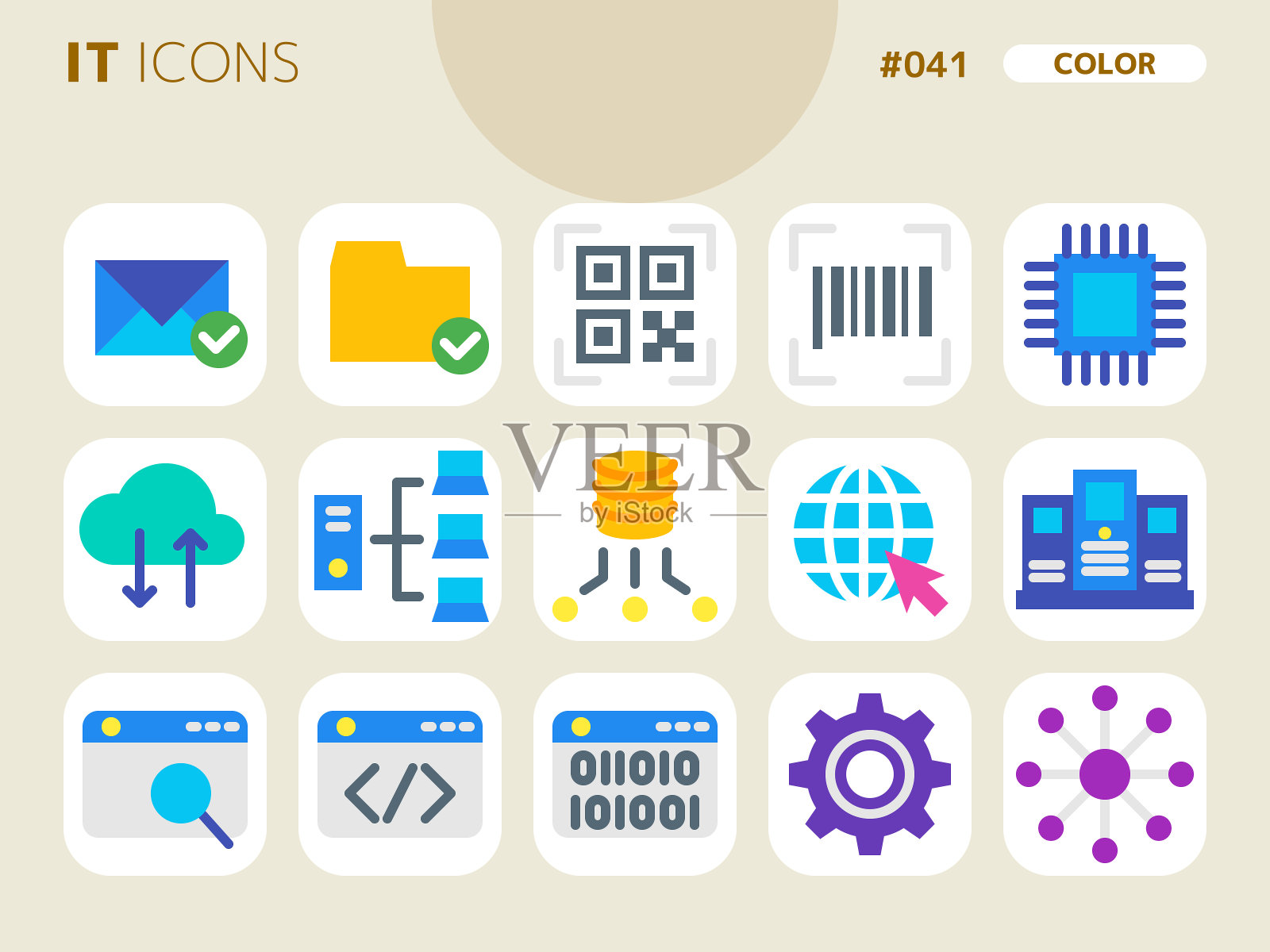 与IT_041相关的颜色样式图标集图标素材
