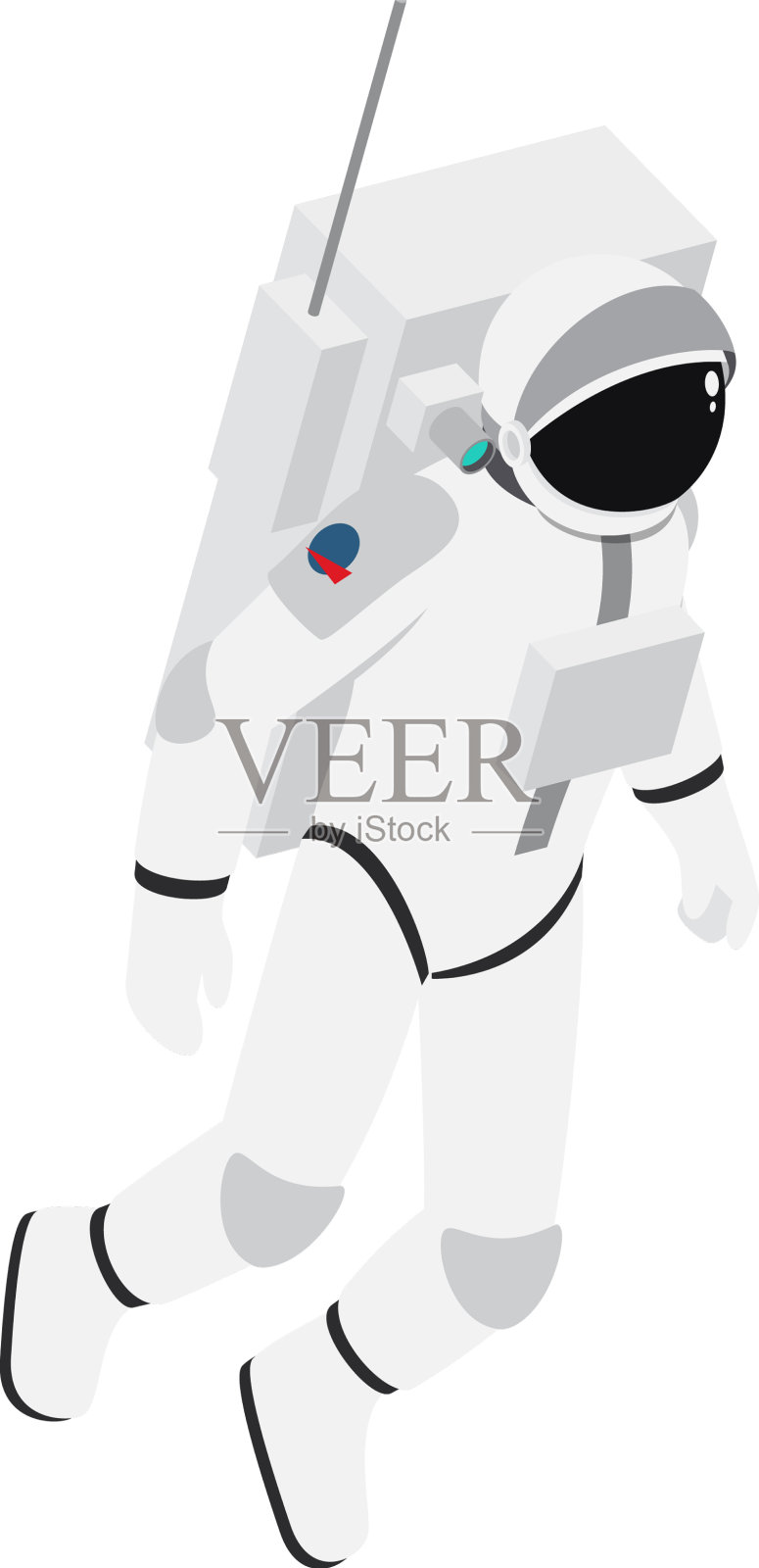 宇航员等距设计元素图片