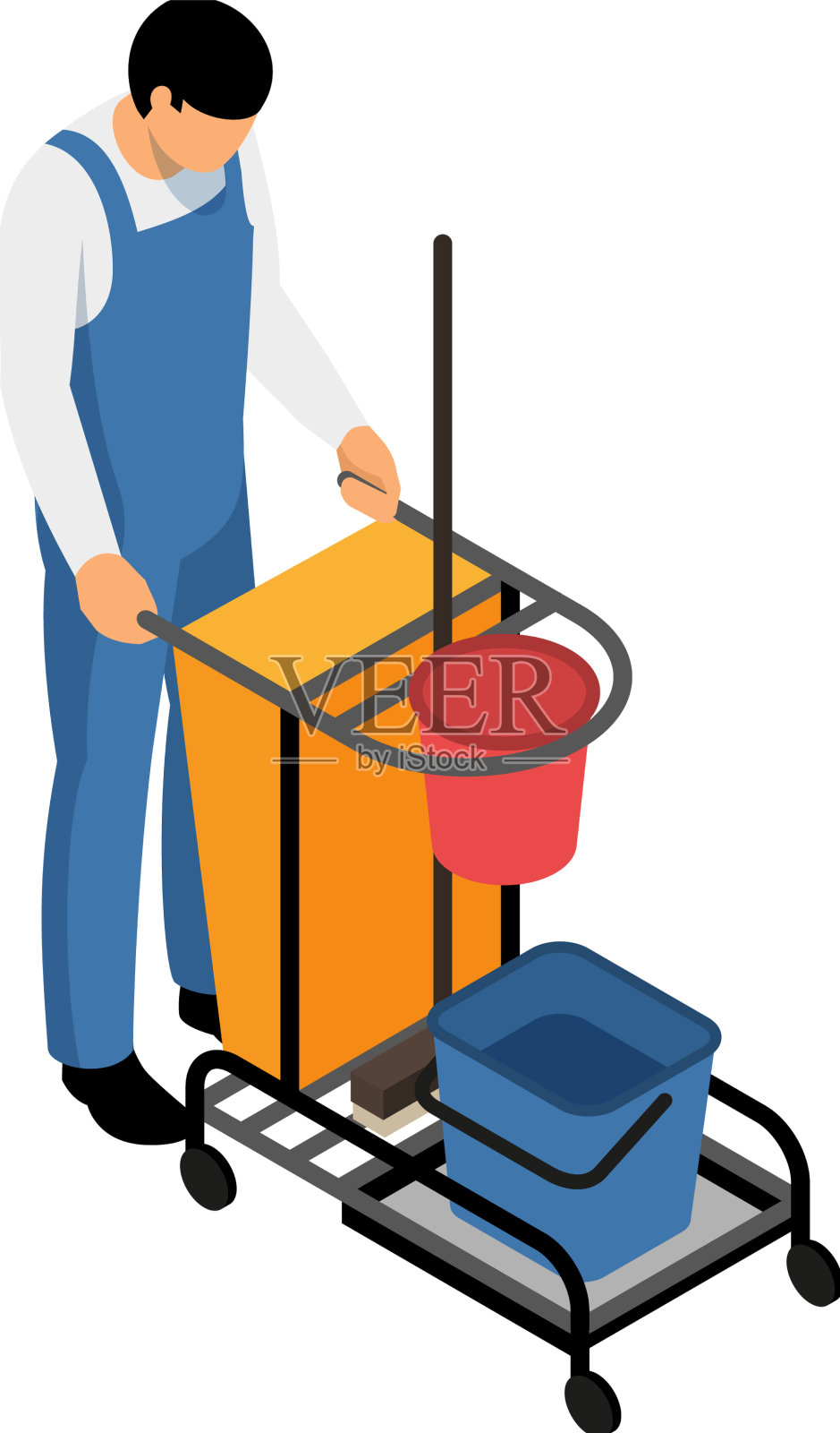 清洁服务工人设计元素图片