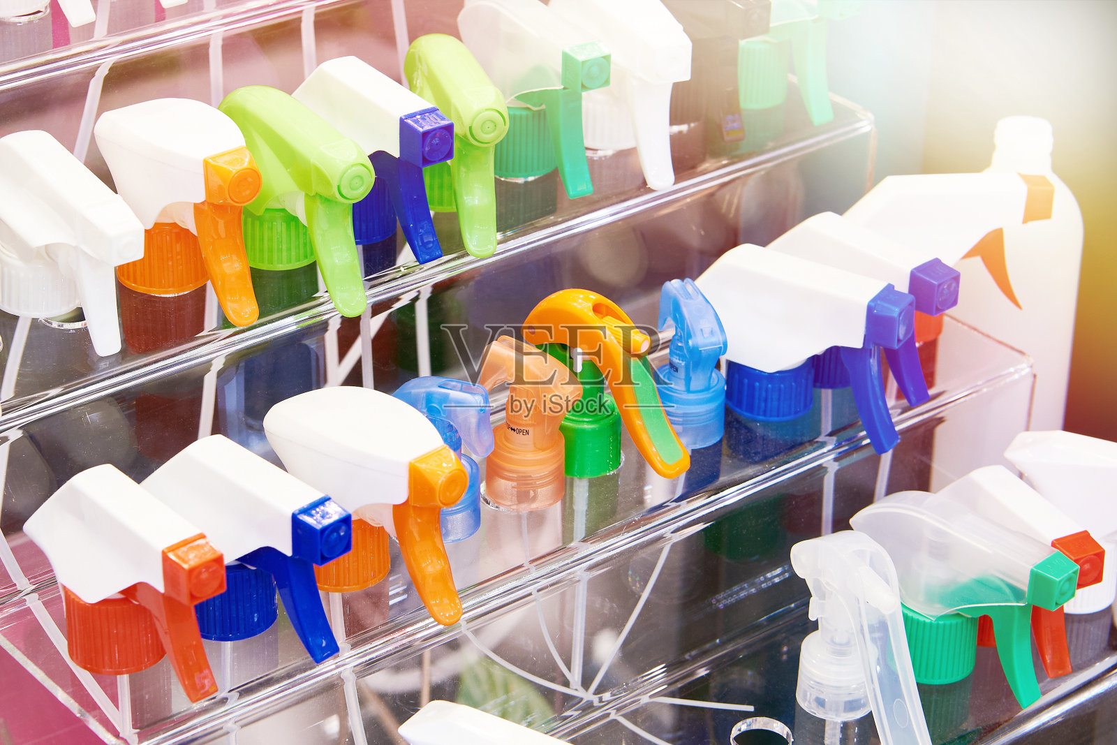 用于家用瓶子的塑料喷嘴照片摄影图片