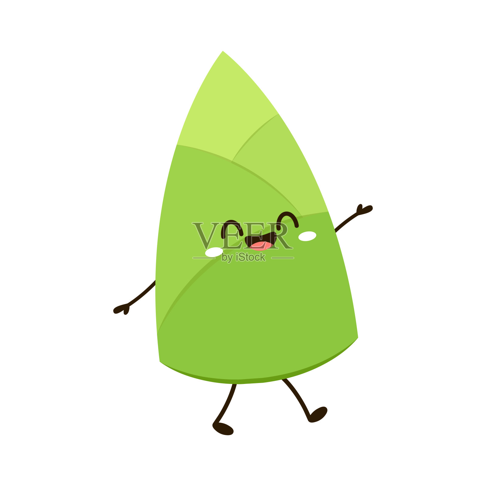 竹笋卡通矢量白底竹笋竹笋吉祥物插画图片素材