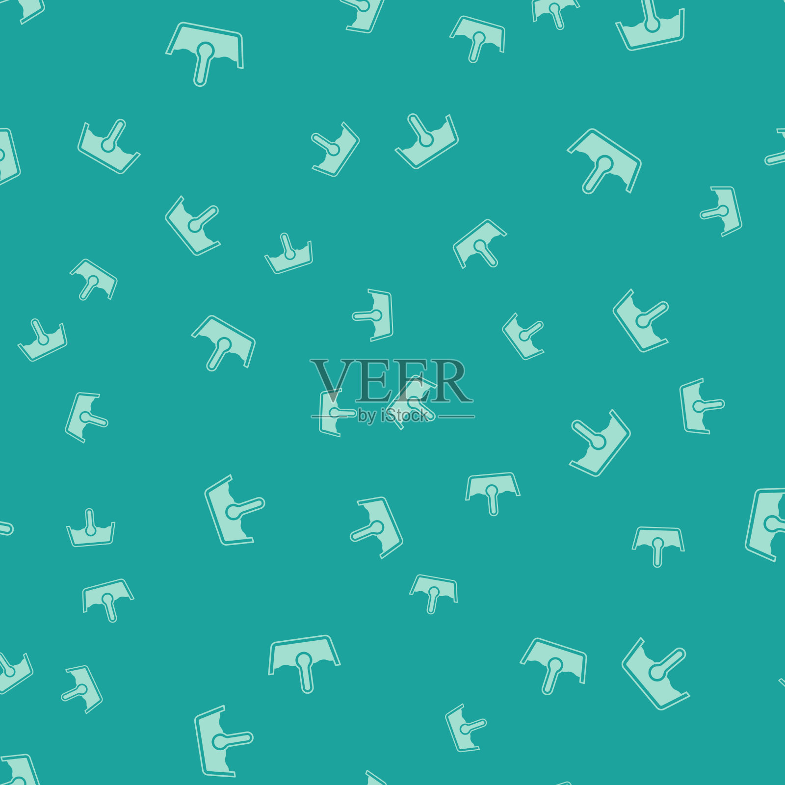 绿色温度清洗图标隔离无缝插画图片素材