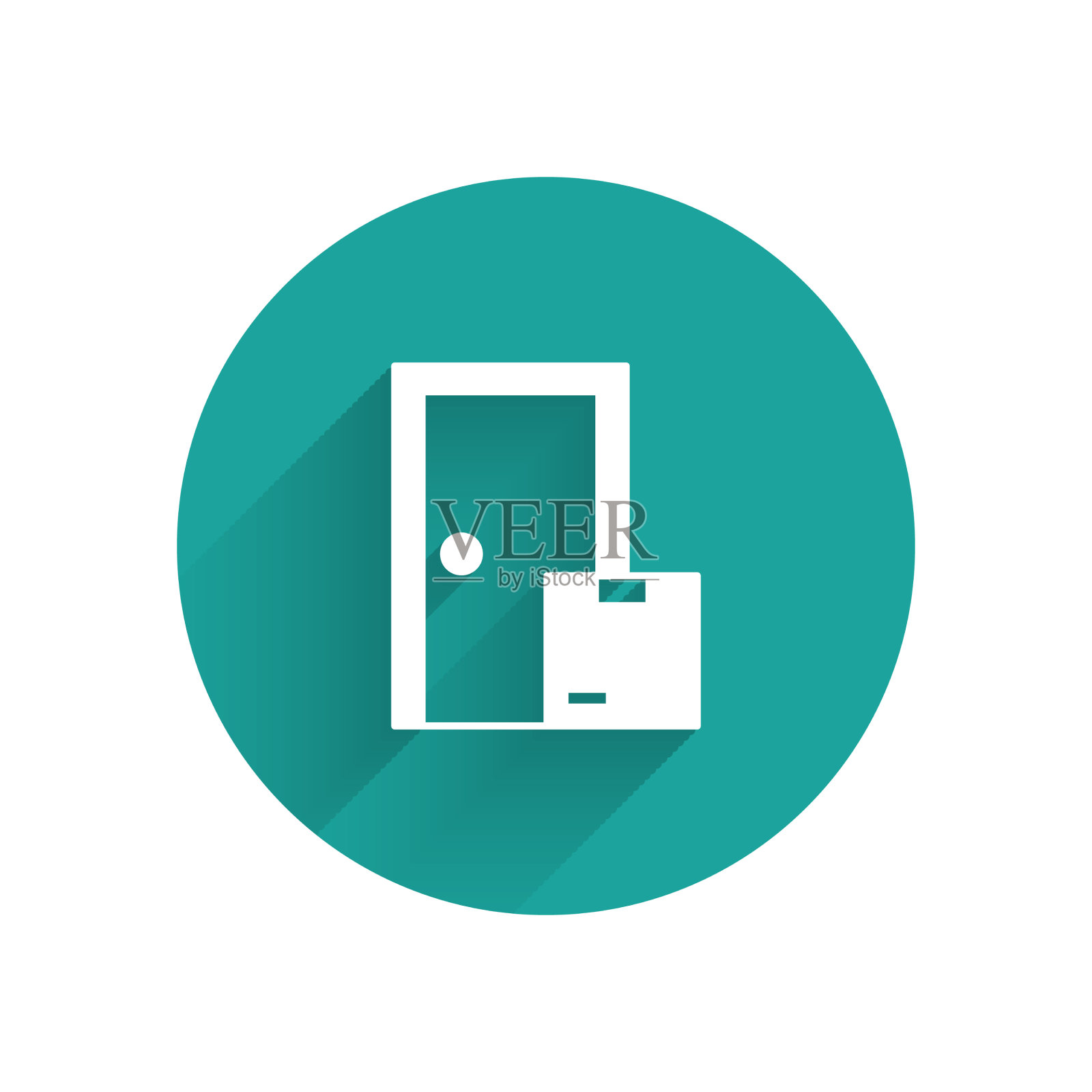 白送上门服务图标孤立与插画图片素材