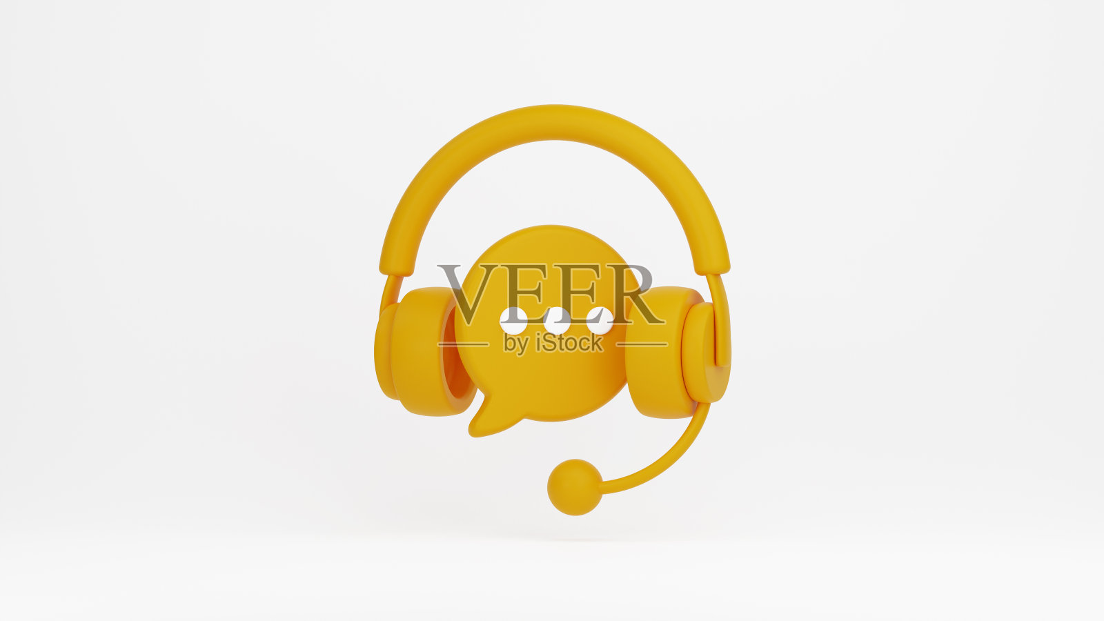 呼叫中心，在线客户支持。联系我们的客户服务为个人助理服务。3D插图照片摄影图片